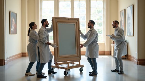 Emballage et techniques efficaces pour déménager des tableaux